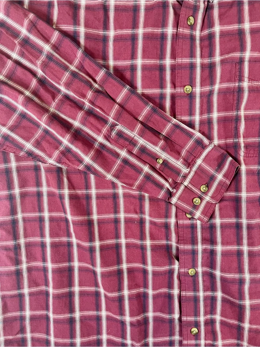Wrangler Riata Western Shirt Men's XL Red Plaid - Picture 2 of 5